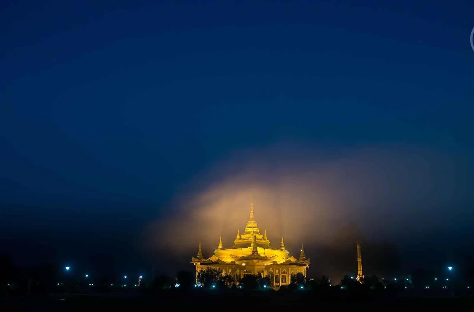 Golden Pagoda in evening