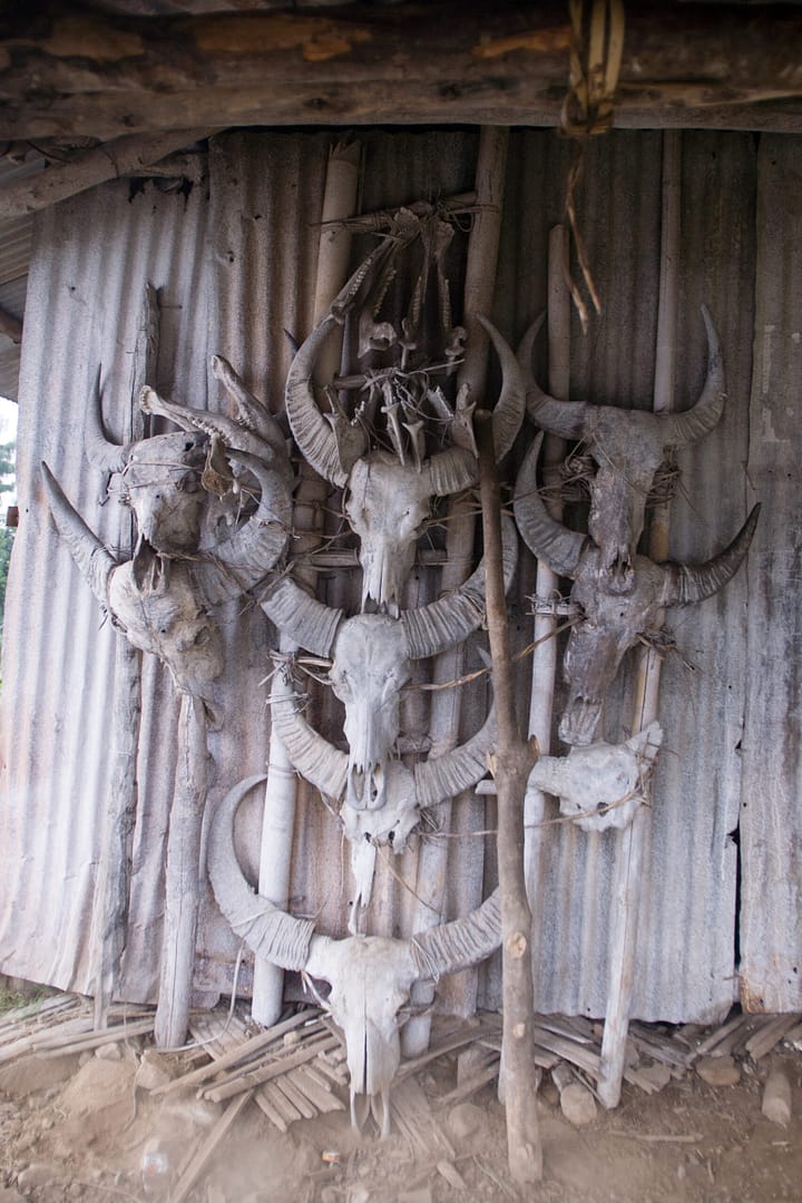 Outside Wancho house