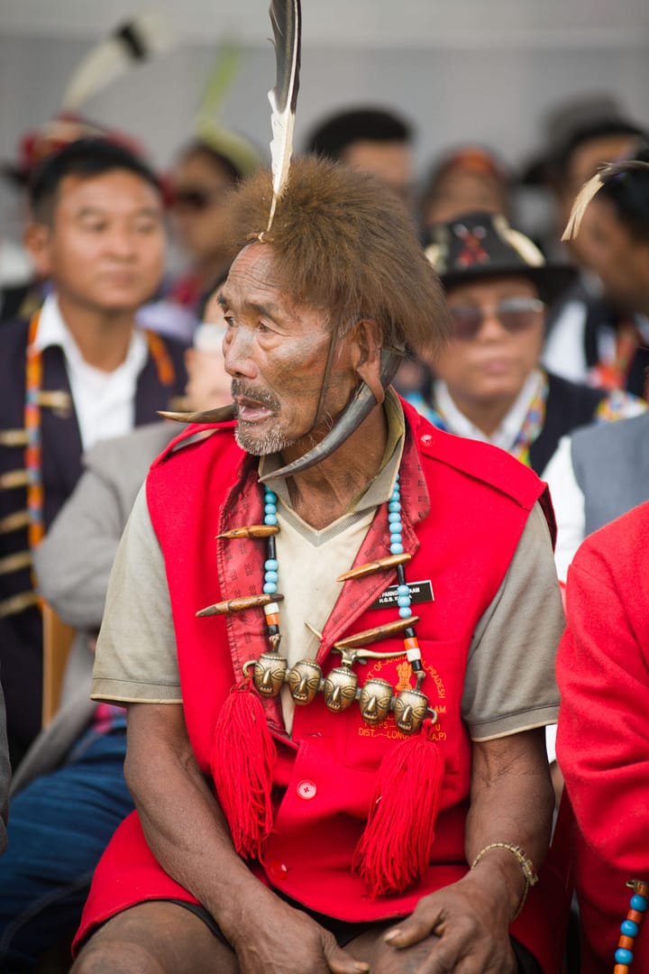 Wancho man and his earings
